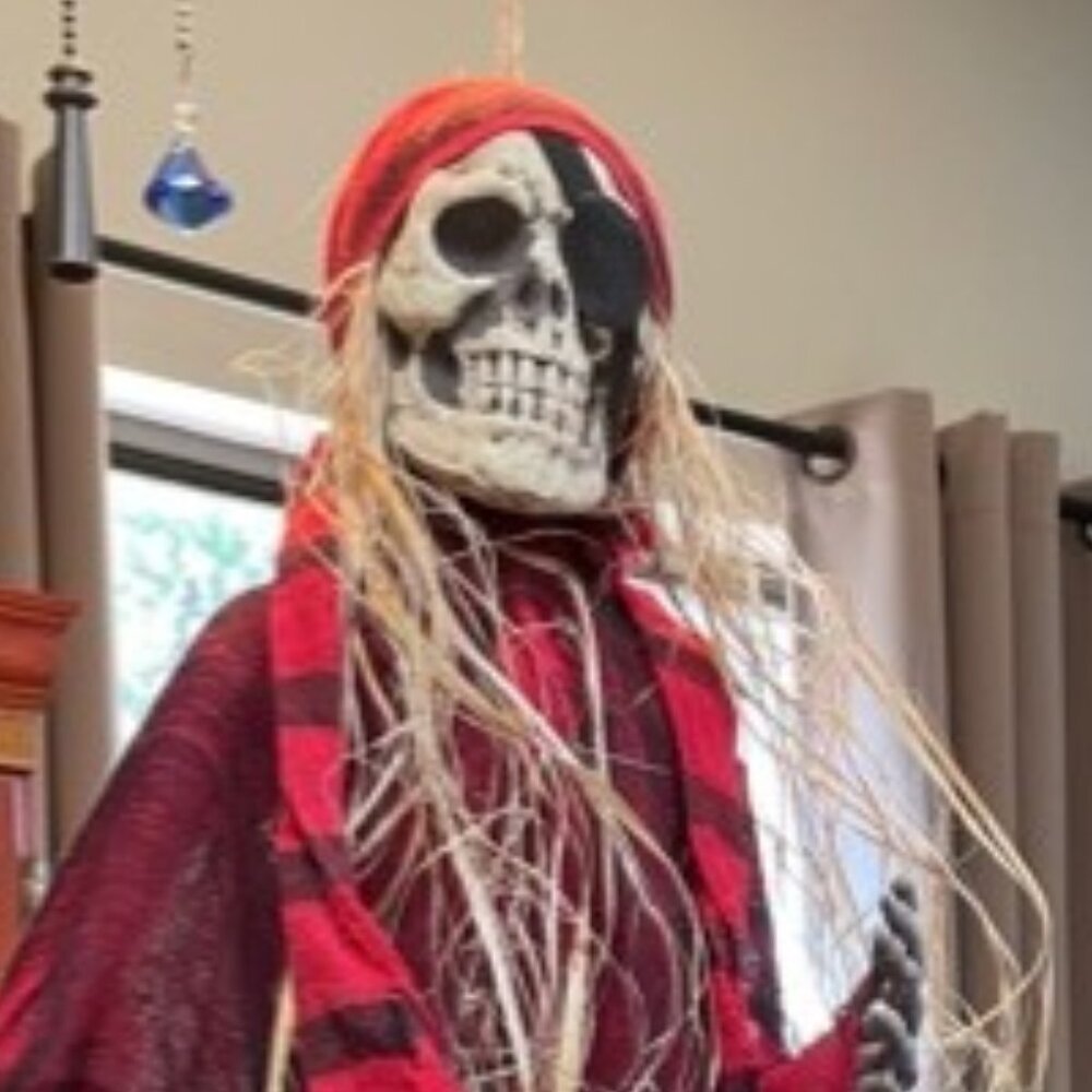 2 Spooky Halloween Hanging Skeleton Pirates (ready to ship for Halloween!) - Picture 9 of 14